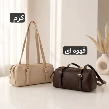 کیف زنانه روزمره چرم مصنوعی با آستر ساتن و جیب بیرونی