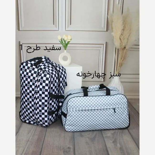 ساک مسافرتی چرم مصنوعی زنانه ابعاد 56 در 33 سانتیمتر