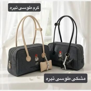 کیف زنانه روزمره پارچه ای طرح کنف با آستر ساتن (2)