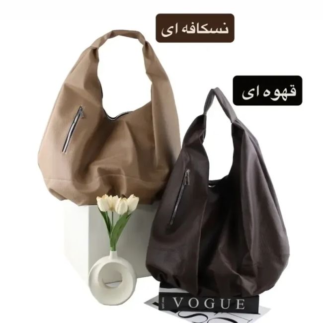 کیف زنانه روزمره و مهمانی چرم مصنوعی سایز 50 در 35 سانتیمتر