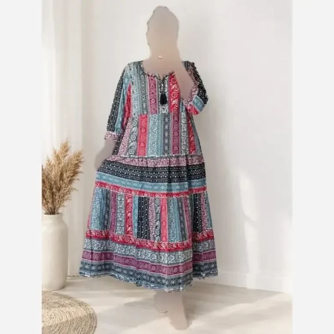 کرتی هندی سنتی قد 140 سایز 42 تا 52
