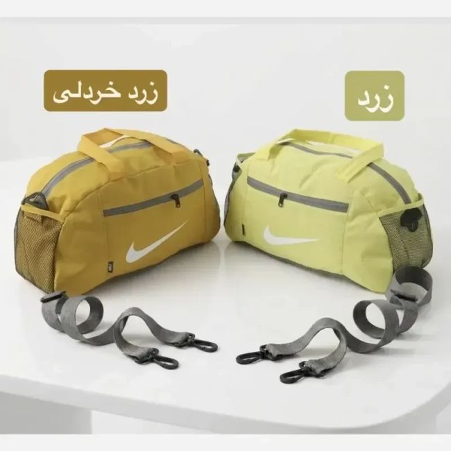 ساک ورزشی مسافرتی پارچه ای سه بند با ابعاد 40 در 25 در 15 سانتی متر