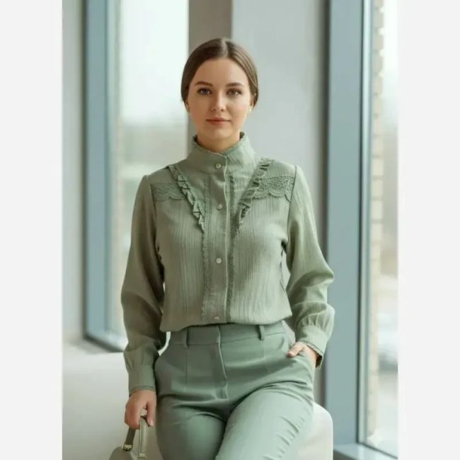 شومیز زنانه مدل حسنا جنس توکی کراش سایز بزرگ