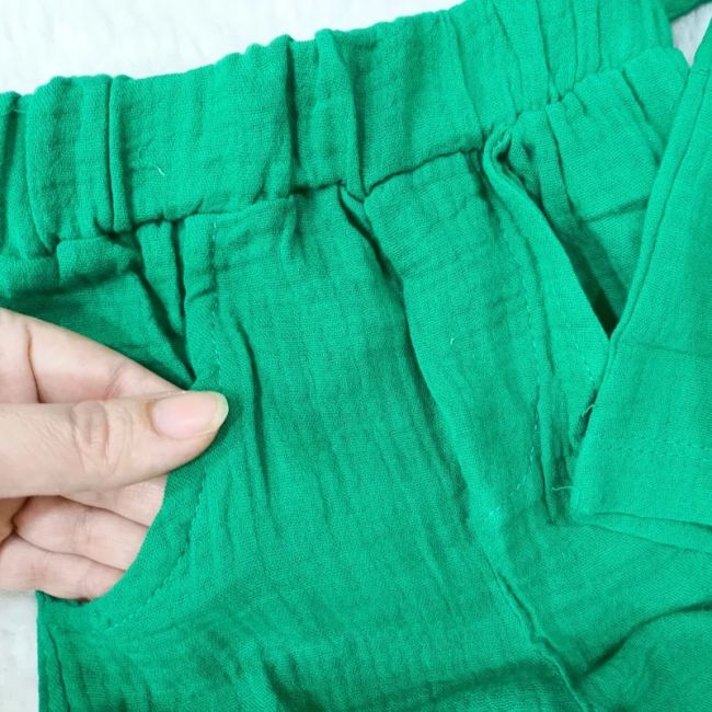 ست تیشرت شورت نوزادی پسرانه دخترانه موسلین خنک لطیف یک تا چهار سال