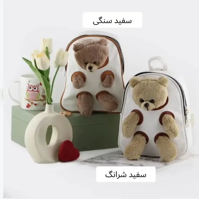 کوله پشتی چرم مصنوعی روزمره زنانه ابعاد 22 در 17 سانتیمتر (2)