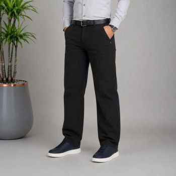 شلوار کتان مردانه کلاسیک مشکی و سبز یشمی سایز 42 تا 52