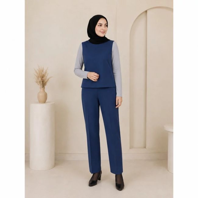 کت شلوار زنانه سه تیکه همراه با تاپ کد27270