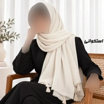 شال نخی برشکا طرح تیغ ماهی مناسب روزمره قواره 188 در 62 سانت