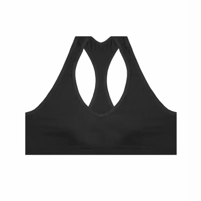 نیم تنه ورزشی نخی کاپ دار پشت قهرمانی زنانه و دخترانه فری سایز