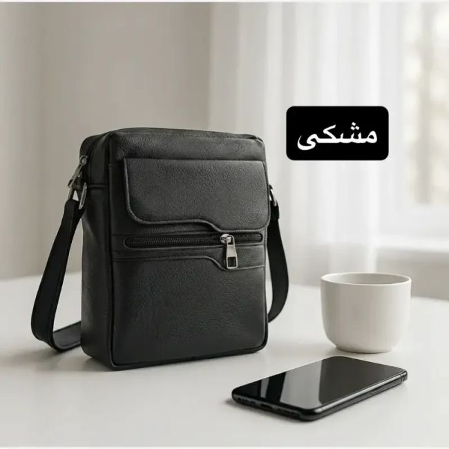 کیف مردانه چرم مصنوعی اسپرت و روزمره بند دار