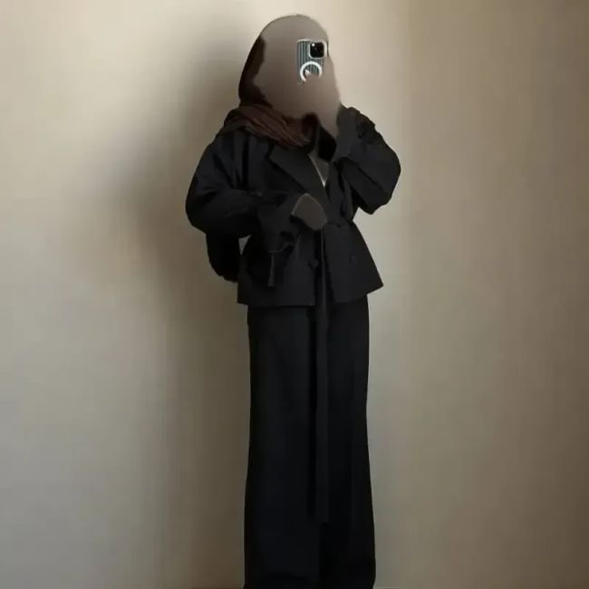 کت شلوار زنانه مجلسی جنس مازراتی آستین عروسکی رنگ بندی متنوع