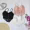 کراپ نیم تنه مجلسی کاپدار زیر فنردار دانتل فرانسه تک سایز
