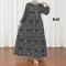 پیراهن ساحلی زنانه نخی طرح آیدایی فری سایز 38 تا 48 کمربندار