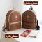 کوله پشتی بچگانه پارچه ای طرح کنف ابعاد 30 در 25 سانتیمتر