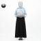 ست کراپ و سارافون زنانه طرح دار شانتون تک سایز فری سایز