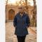 بارانی زنانه مدل گالیا جنس سانتانا آستردار فری سایز 38 تا 46