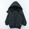 کاپشن پسرانه چهار جیب مشکی شمعی آستر خز پاییزه و زمستانه