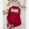 رمپر دخترانه پنبه کبریتی مدل BABE در 4 رنگ سایز 2 تا 9 سال