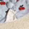 شنل پولیشی آستردار دخترانه رنگ آلبالویی سایز 8 ماه تا 4 سال