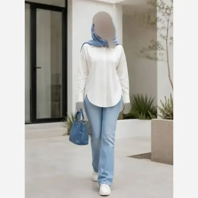 تونیک لینن زنانه مدل ملین سایز بزرگ 38 تا 50