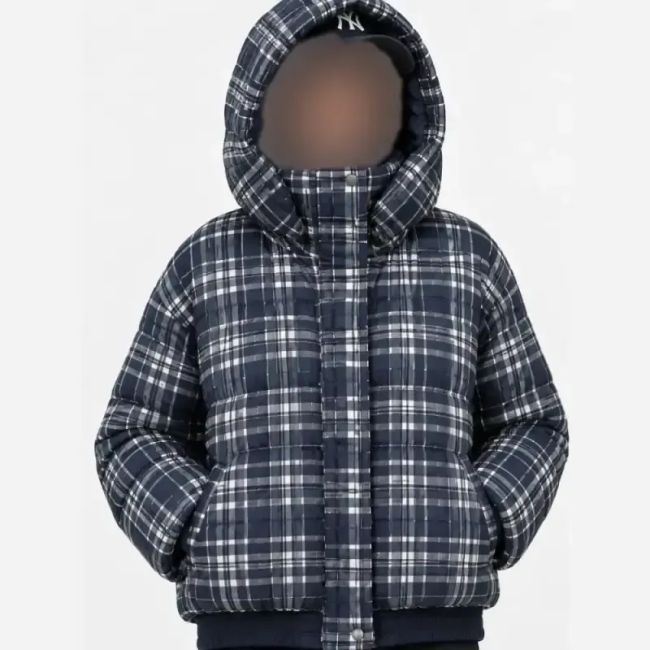 کاپشن چهارخونه جنس بارونی سایز M تا 2XL قد 56