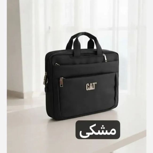 کیف اداری 3 کاره برزنت کوله دوشی دستی با جا لپ تاپ و کابل USB