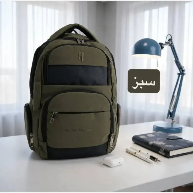 کوله پشتی اسپرت و مدرسه دانشگاه جنس کتان ابعاد 50 در 30 در 15 سانتیمتر