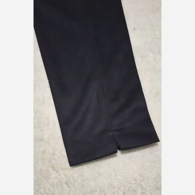 شلوار سوییت مخملی زنانه مشکی بغل چاک سایز 40 تا 46