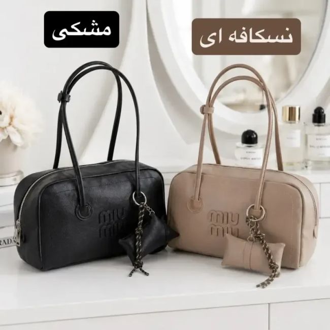کیف زنانه چرم مصنوعی روزمره اسپرت ابعاد 32 در 21 در 9 سانتیمتر