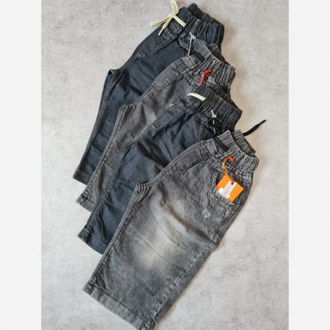 شلوارک جین کاغذی ترک دخترانه و پسرانه مناسب 8 تا 20 سال