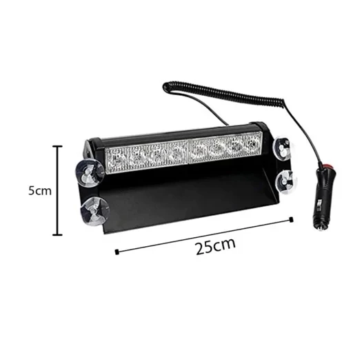 چراغ پلیسی رو داشبوردی هشت لنزه