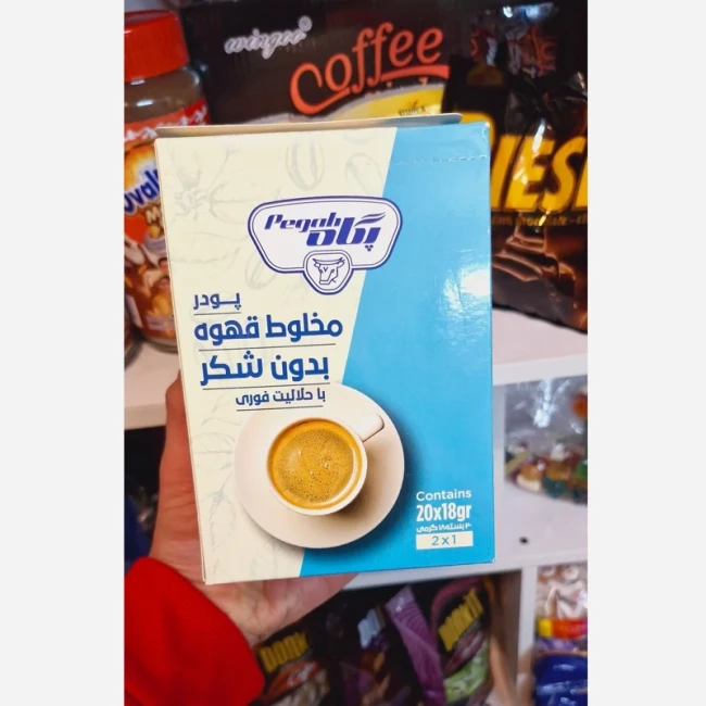 کافی میکس بدون شکر 2 در 1 پگاه 20 ساشه