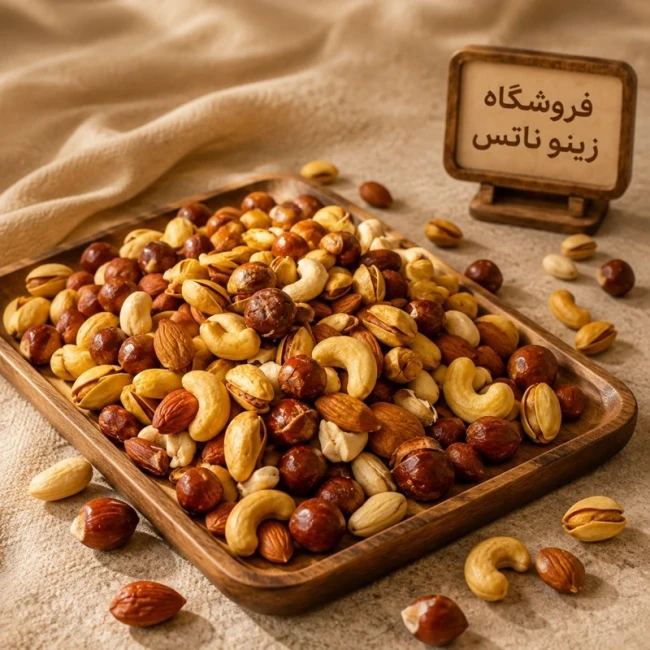 آجیل چهار مغز لوکس 100 گرمی