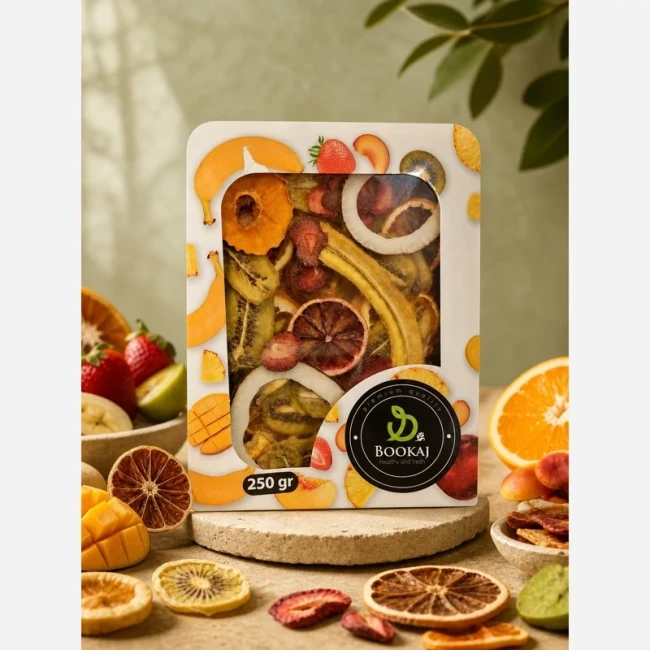 مخلوط میوه خشک کادویی 250 گرم