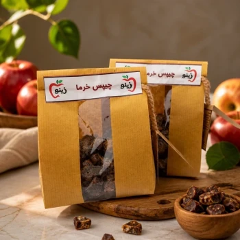 چیپس خرما پیارم باطعم زنجبیل ودارچین 200گرم