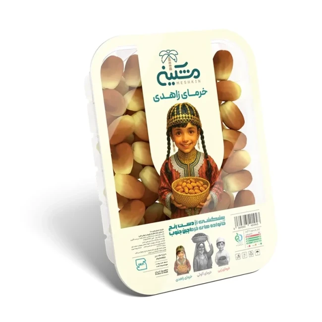 خرما زاهدی مشکین بسته 500 گرمی