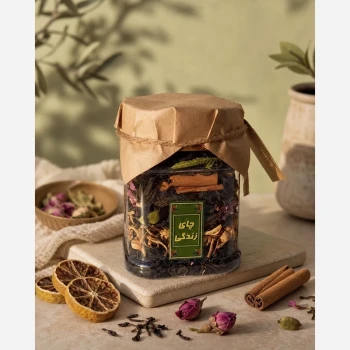 چای زندگی مخلوط گیاهان معطر یک قوطی
