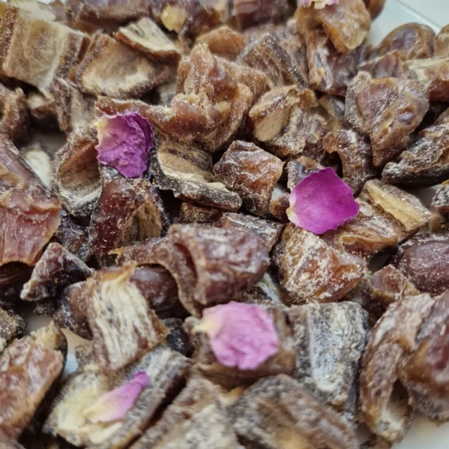 چیپس خرما پیارم با طعم گل محمدی 300گرمی