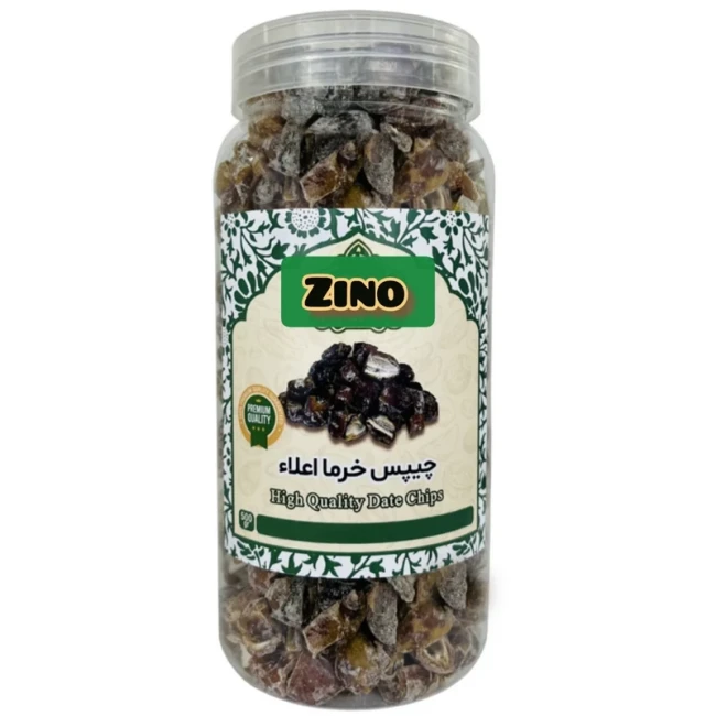 چیپس خرما پیارم لوکس طعم ساده در پت پلاستیکی 350 گرم
