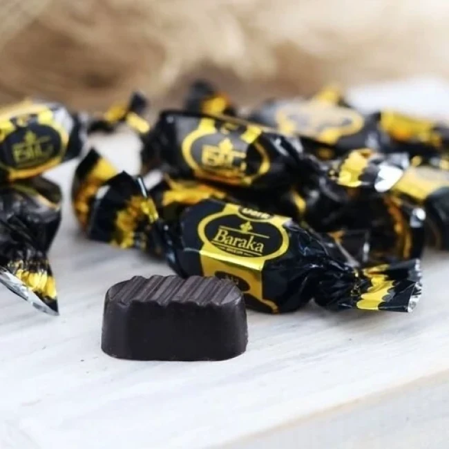 شکلات تلخ دو سر پیچ دارک باراکا 250 گرم