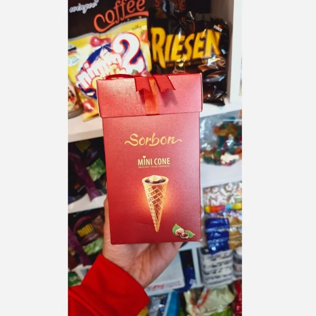 شکلات مخروطی فندقی کادویی سوربن 260 گرم