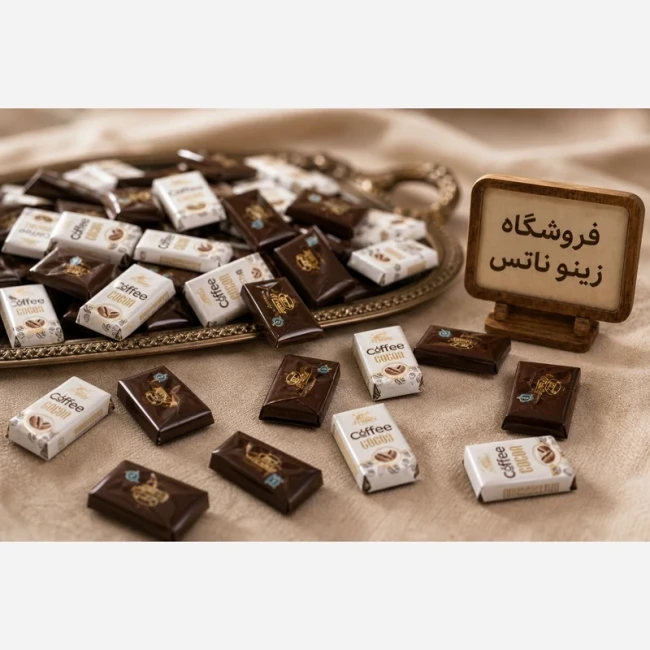 شکلات قهوه با دانه های خرد شده قهوه 300 گرمی