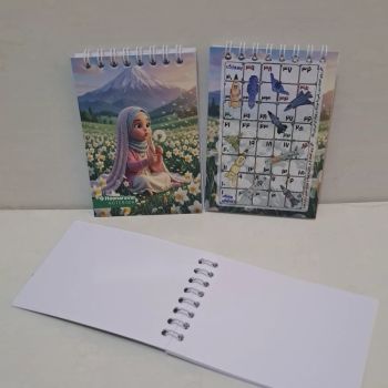 دفترچه طرح دخترانه سیمی اندازه 12 در 8 دخترانه هدیه روز دختر دختر یعنی چشم و چراغ خونه جشن تکلیف 