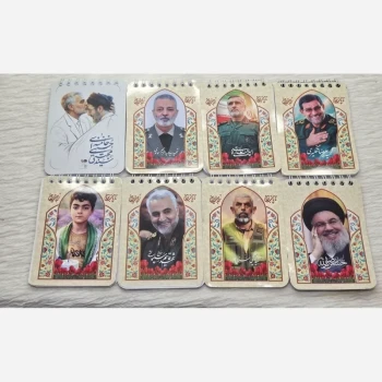 دفترچه طرح شهدا حدود پنجاه برگ کاغذ خط دار اعلا اندازه 12 مناسب یادواره شهدا راهیان نور هفته دفاع مقدس 