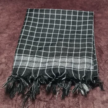 چفیه مشکی گره دار سایز 90 در 90 سانتی متر