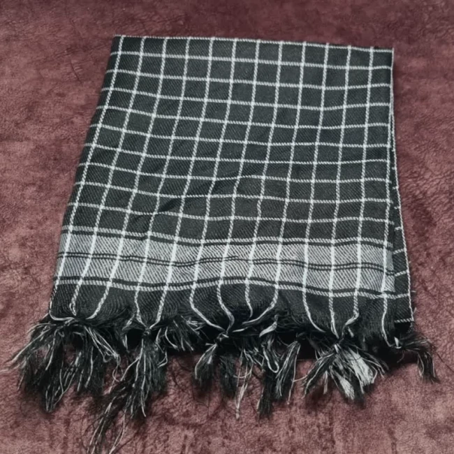 چفیه مشکی گره دار سایز 90 در 90 سانتی متر