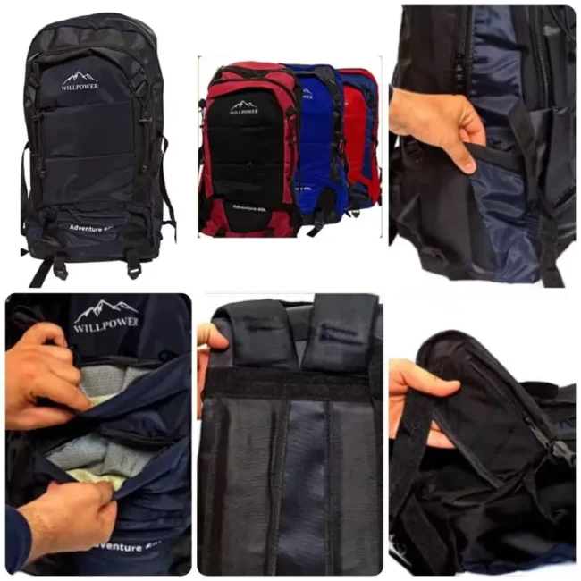 کوله پشتی اربعین کوله پشتی بزرگ حرفه ای کوهنوردی بسیار سبک پارچه اعلا بهترین پارچه با دوخت عالی وفوق حرفه ای دارای ضربه