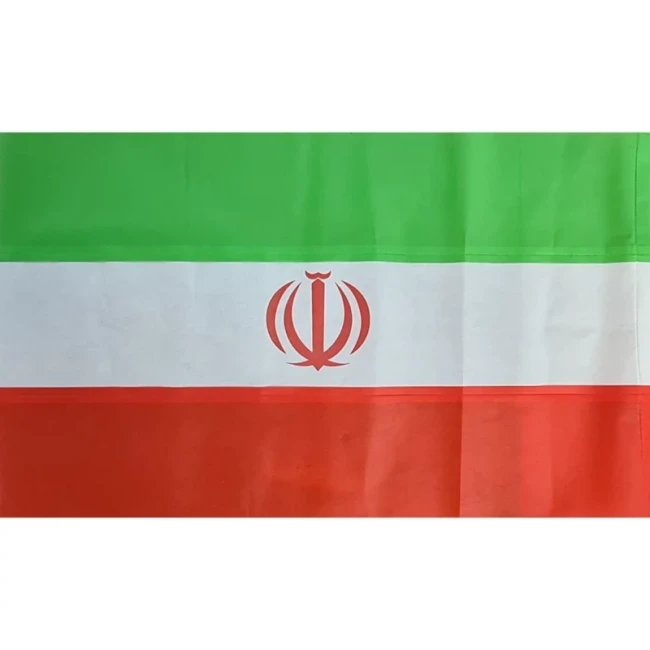 پرچم سردری طرح ایران جنس فلامنت اندازه 120 در 70 سانت مناسب نصب درب منزل مکان های عمومی 