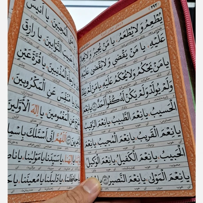 منتخب مفاتیح جیبی زیب دار اندازه 18 در 13 در سه رنگ صورتی سبز بنفش