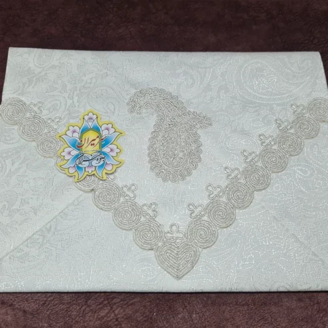 کاور قرآن وزیری محو برمه جاقرآن پارچه ای اندازه وزیری 24 در 17